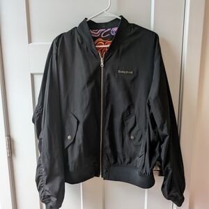 fresh Black Bomber Jacket - Men's Lightweight Zip-Up